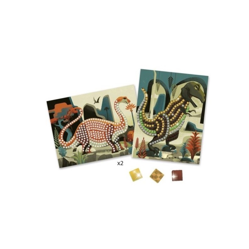 CARTES MOSAIQUES DINOSAURES