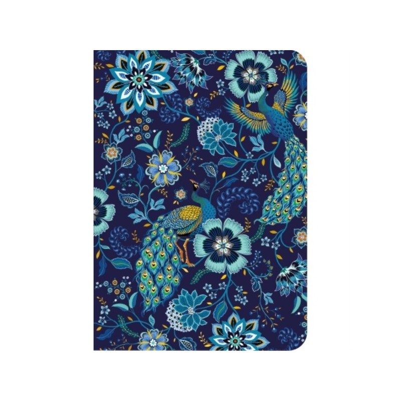 CARNET A6 COUVERTURE SOUPLE PAONS DU CACHEMIRE