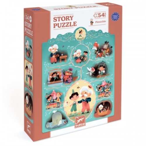 PUZZLE 54 PIECES - STORY PUZZLE - PINOCCHIO