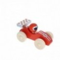 VOITURE DE COURSE ROUGE EN BOIS