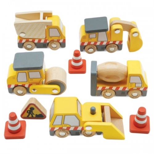 SET DE VEHICULES DE CHANTIER - 7 PIECES