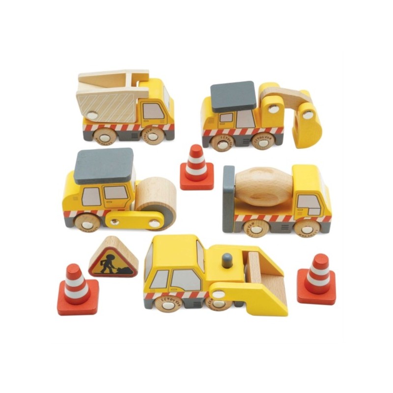 SET DE VEHICULES DE CHANTIER - 7 PIECES