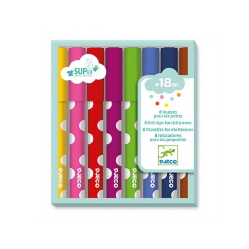 CRAYONS FEUTRES * 8 POUR LES TOUT-PETITS