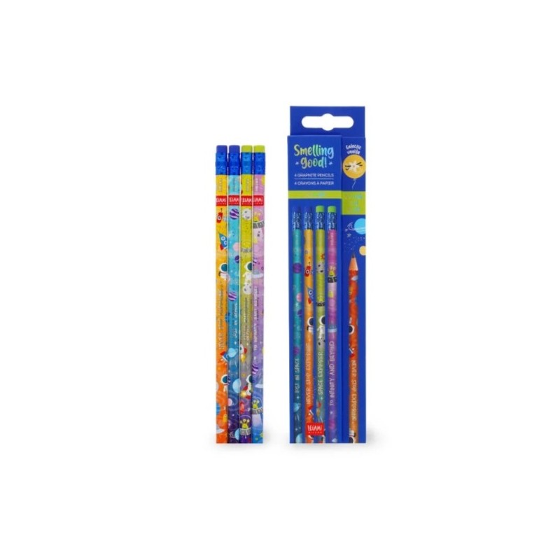 SET DE 4 CRAYONS A PAPIER HB PARFUMES - SMELLING GOOD! SPACE