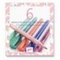 CRAYONS MARQUEURS PAILLETES * 6 - SWEET