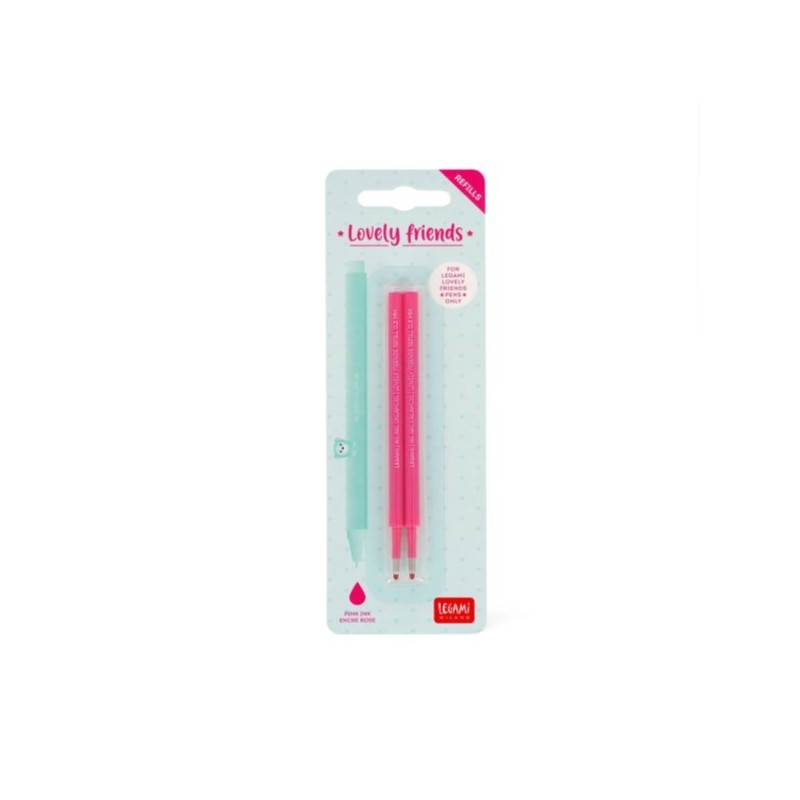 STYLO LOVELY FRIENDS - 2 RECHARGES ROSE 0.5