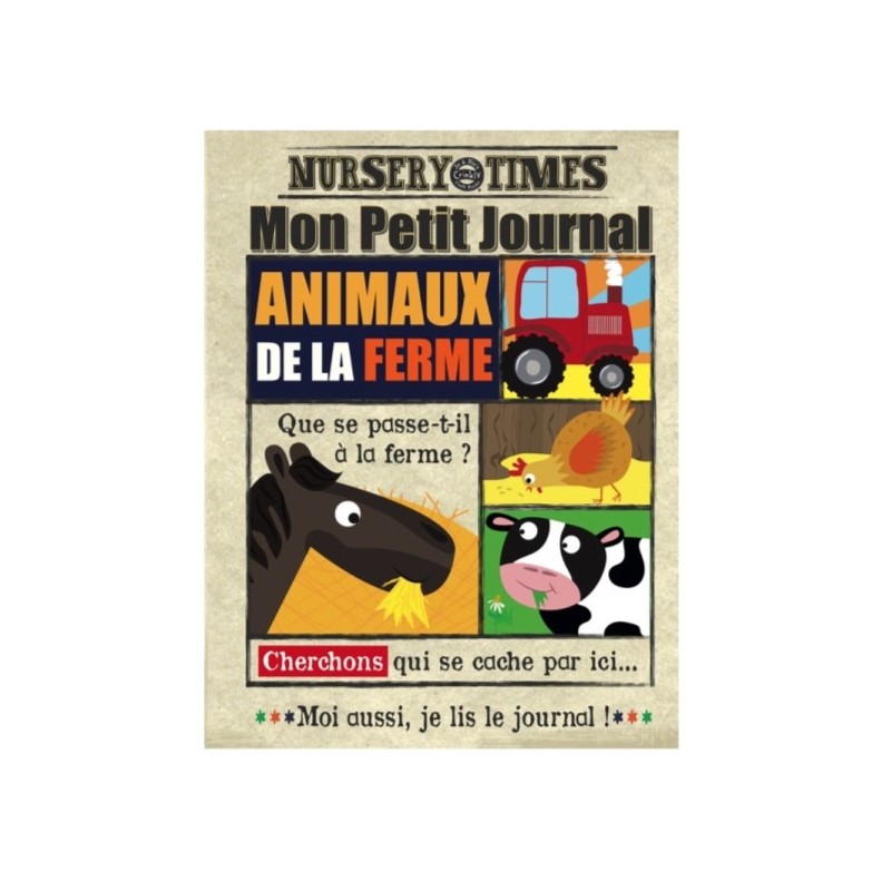 LIVRE TISSU - MON PETIT JOURNAL ANIMAUX DE LA FERME