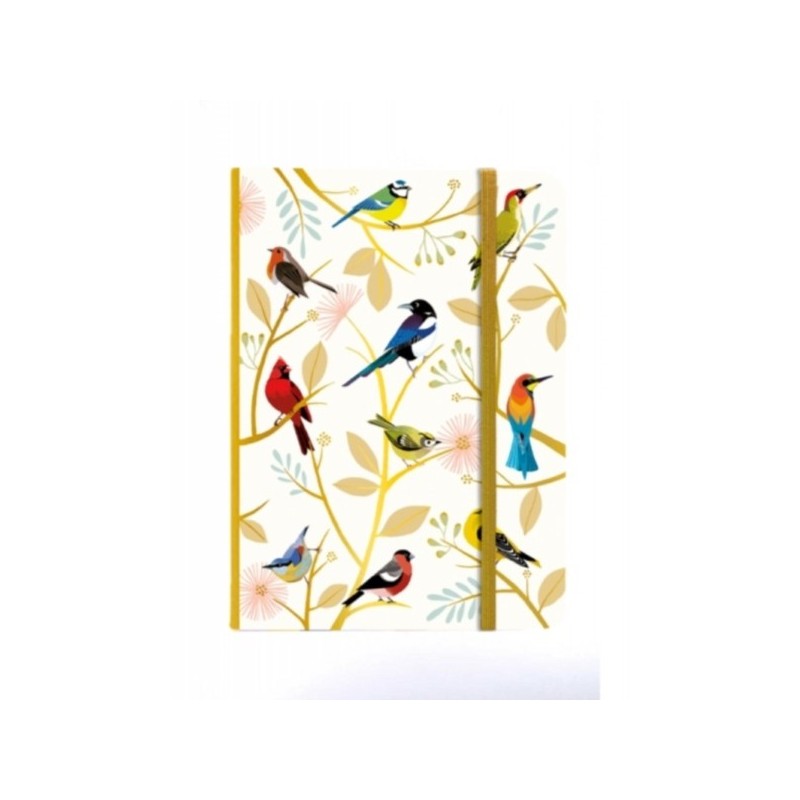 CARNET A6 COUVERTURE RIGIDE LES OISEAUX