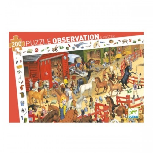 PUZZLE 200 PIECES OBSERVATION EQUITATION