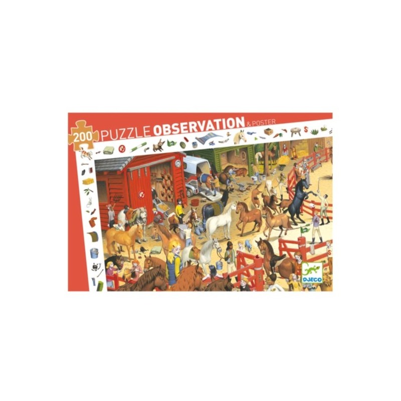 PUZZLE 200 PIECES OBSERVATION EQUITATION